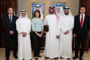 The Manager of RasGas Operations Projects Department Fahad Al Khater received the ExxonMobil Safety Award