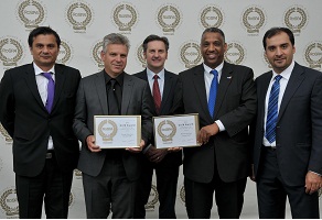 Vice President-Europe Khaled Al-Mushaileh,  receiving the 2014 ROSPA Gold Award