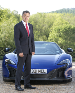 Mike Flewitt, Chief Executive of McLaren Automotive