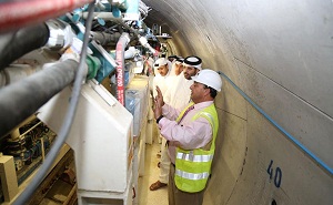 Sheikh Abdul Rahman bin Khalifa Al -Thani, Minister of Municipality and Urban Planning  at the  Mesaimeer tunnel