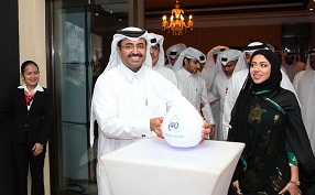  Dr. Mohammed bin Saleh Al Sada, Minister of Energy and Industry at QP's 40th anniversary exhibition