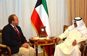Khaled Suleiman Al-Jarallah, Foreign Ministry Undersecretary  with Eugene Wohlfarth, German Ambassador to Kuwait 
