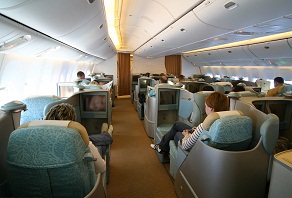 Inside an ''Etihad Airways'' plane