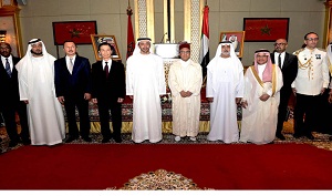 H.H. Sheikh Abdullah bin Zayed Al Nahyan at the Moroccan Embassy's reception