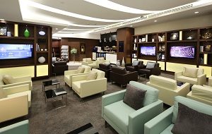 Etihad Airways's new arrival lounge at the Abu Dhabi International Airport 