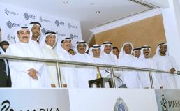 His Excellency Essa Kazim, Chairman, Dubai Financial Market, His Excellency Jamal Al Hai, Chairman, Marka (PJSC), and senior representatives from both sides attended the listing ceremony at DFM's trading floor.