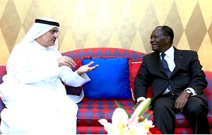 Ahmad Abdul Karim Julfar, Etisalat Group's Chief Executive Officer has met with Alassane Ouattara, President of Cote d'Ivoire