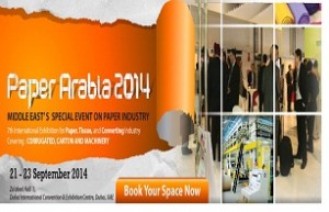  Paper Arabia 2014, will be held at the Dubai International Exhibition Centre from 21st-23rd September 2014.
