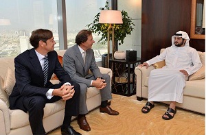 H.H. Sheikh Maktoum bin Mohammed bin Rashid Al Maktoum, Deputy Ruler of Dubai and Richard Lepeu, CEO of Richemont