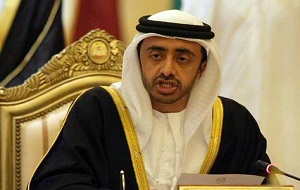Sheikh Abdullah bin Zayed Al Nahyan, UAE's Foreign Minister,