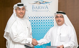 Ahmad Abdulla Al Abdulla , Barwa Real Estate Acting Group CEO and Ibrahim Al Jaidah, Arab Engineering Bureau CEO and Chief Architect 