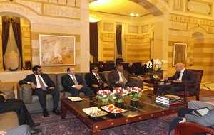 Tammam Salam, Lebanese Prime Minister  meets KFAED delegation