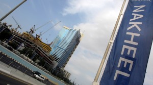 A banner of Dubai's property giant Nakhe