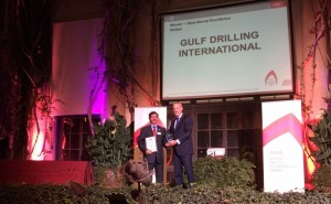 Mubarak Awaida Al Hajri , Chief Executive Officer of the Gulf Drilling International received the award