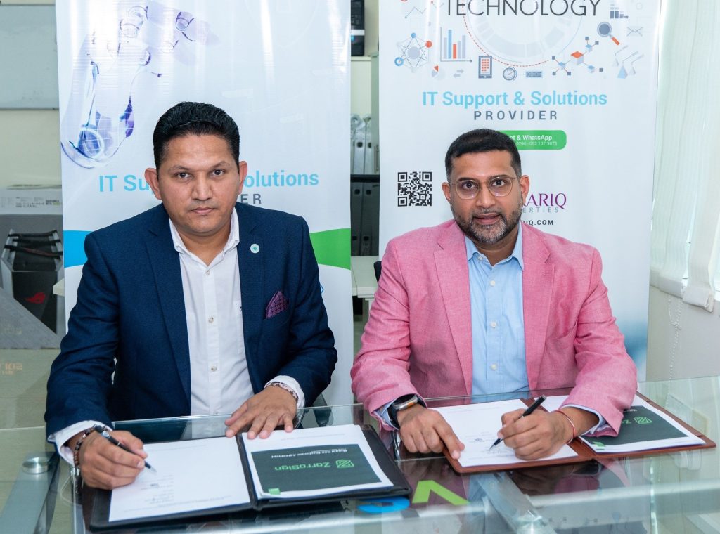 Zorrosign Announces Growth Partnership With Vision Tech Solutions In The Gulf