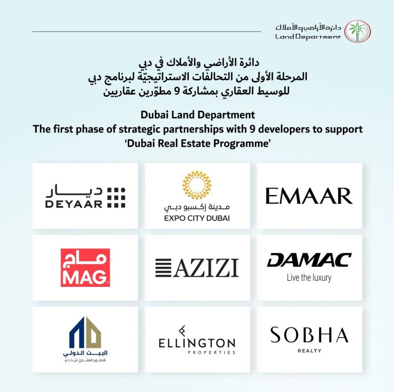 Dubai Land Department establishes first phase of strategic partnerships to support ‘Dubai Real Estate Programme’